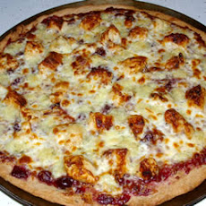 Brie Cranberry and Chicken Pizza