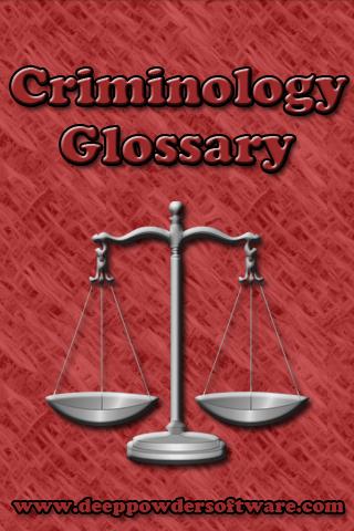 Criminology Glossary