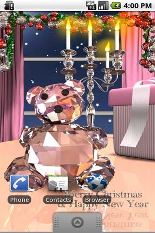 Crystal Bear LiveWall Clock__