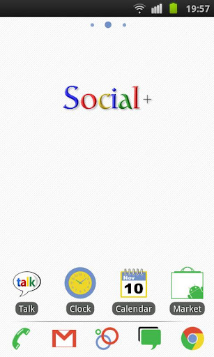 Social+ Theme 4 GO Launcher EX