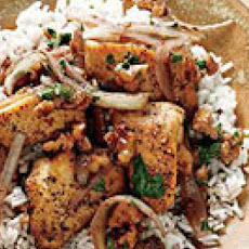 Pomegranate Chicken with Walnuts