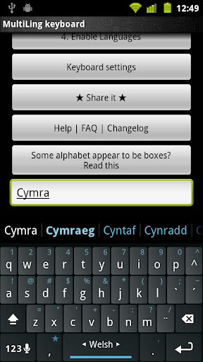 Welsh Keyboard Plugin