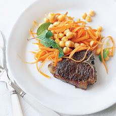 Spiced Lamb Chops with Chickpeas