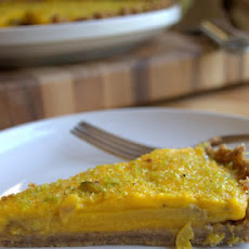 Champagne Mango Custard Tart