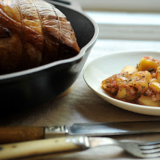 Pork Brined in Rum and Cider with Apples