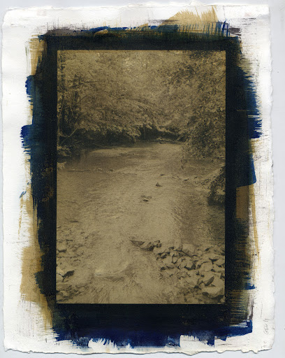 Spring Creek Park - Cyanotype over 3 layer Gum