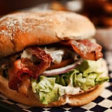 Avocado B-L-T Burgers With Caramelized Chipotle Onions