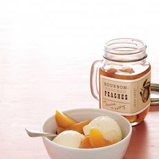 Bourbon-Poached Peaches