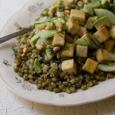 Lemon Cucumber Tofu Salad