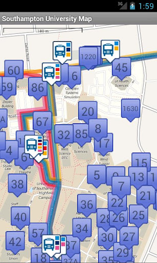 Southampton University Map