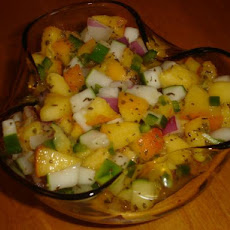 Peach and Cucumber Salsa