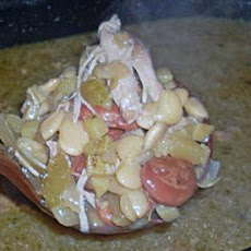 Crock Pot Christmas Bean and Turkey Soup