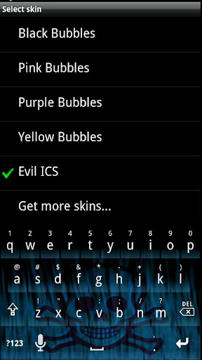 Evil ICS HD Keyboard Skin