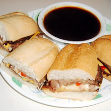 Beef and Roasted Red Pepper Sandwiches