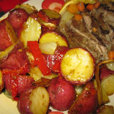 Garlic Roasted Potatoes and Fennel