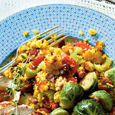 Cornbread, Chestnut, and Country Ham Dressing
