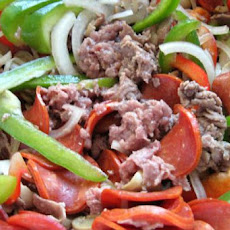 Philly Cheesesteak Casserole- Low Carb