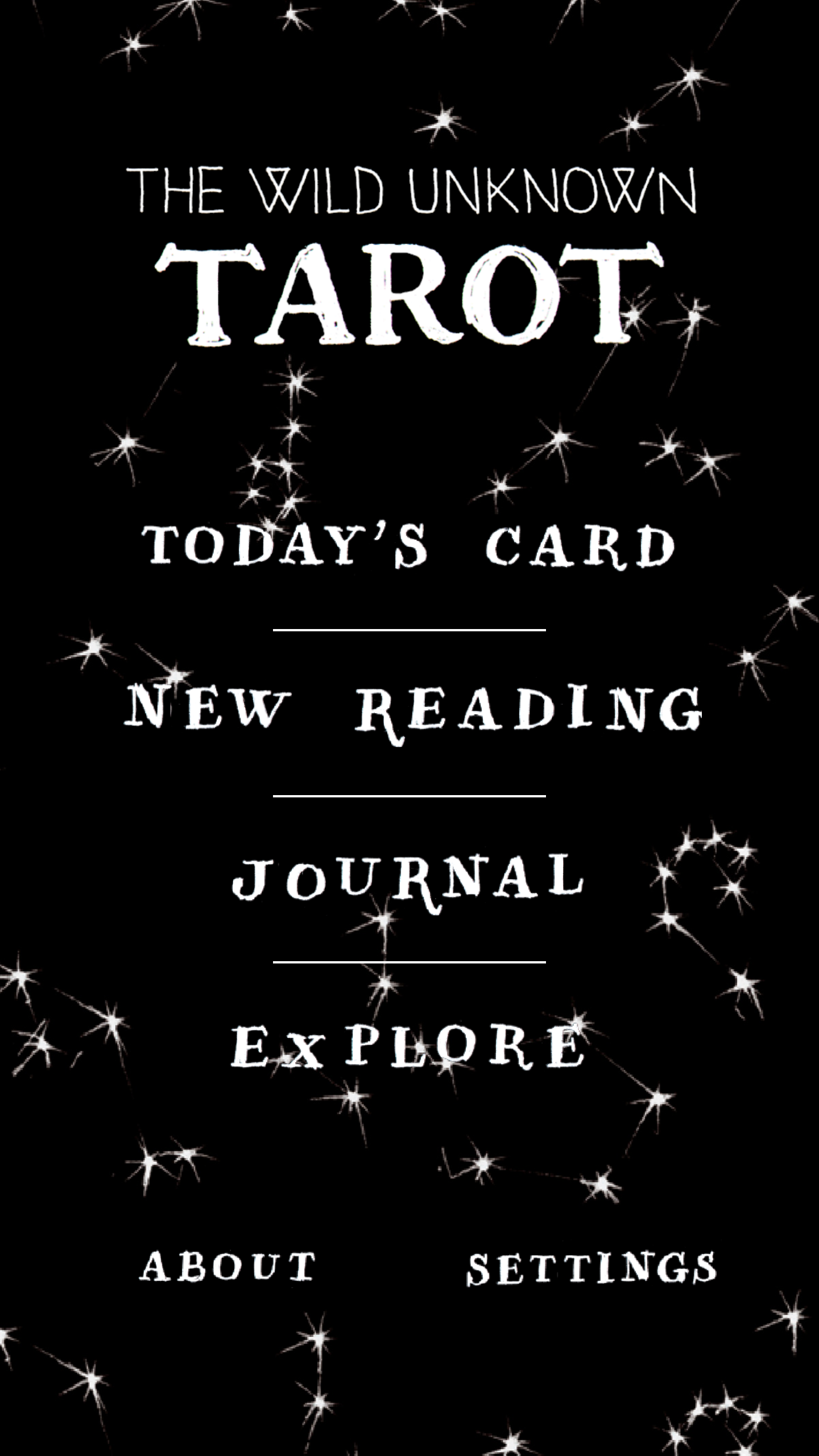 Android application The Wild Unknown Tarot screenshort