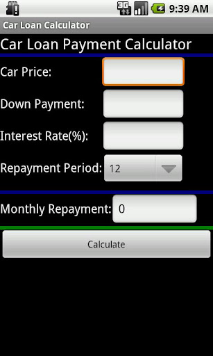 Car Loan Payment Calculator