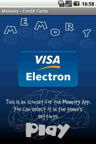 Memory - Credit Cards