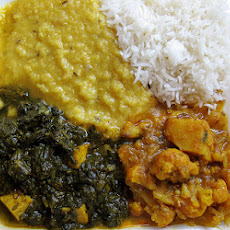 Curried Cauliflower and Spinach