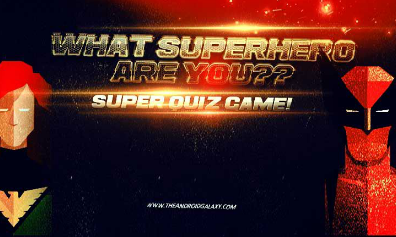 Android application What superhero are you quiz screenshort