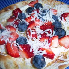 Low-Fat Blueberry Tortilla Pizza (4 Points)