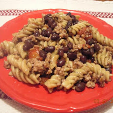 Black Bean and Pasta Skillet