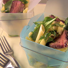 Penne with Beef and Arugula