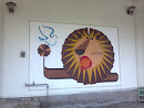 ライオンの壁画