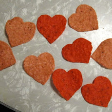 Heart-Shaped Apple-Cinnamon Tortilla Chips