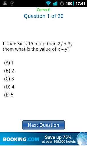SAT Math Quiz 1