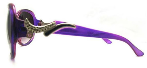 Gafas lilas con patilla fashi