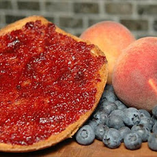 Spiced Peach and Blueberry Jam