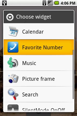 Favorite Number Widget