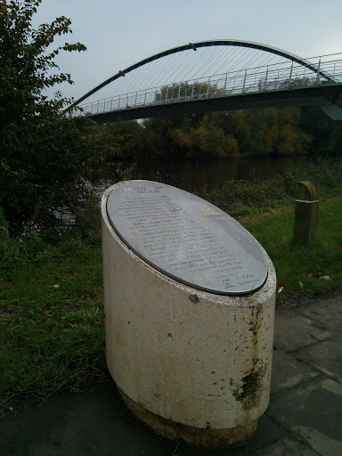 Millennium Bridge Riverside Plaque