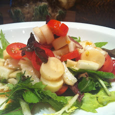 Cherry tomato,Funnel and Hearts of Palm Salad