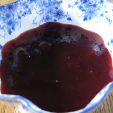 Red-wine honey plum sauce