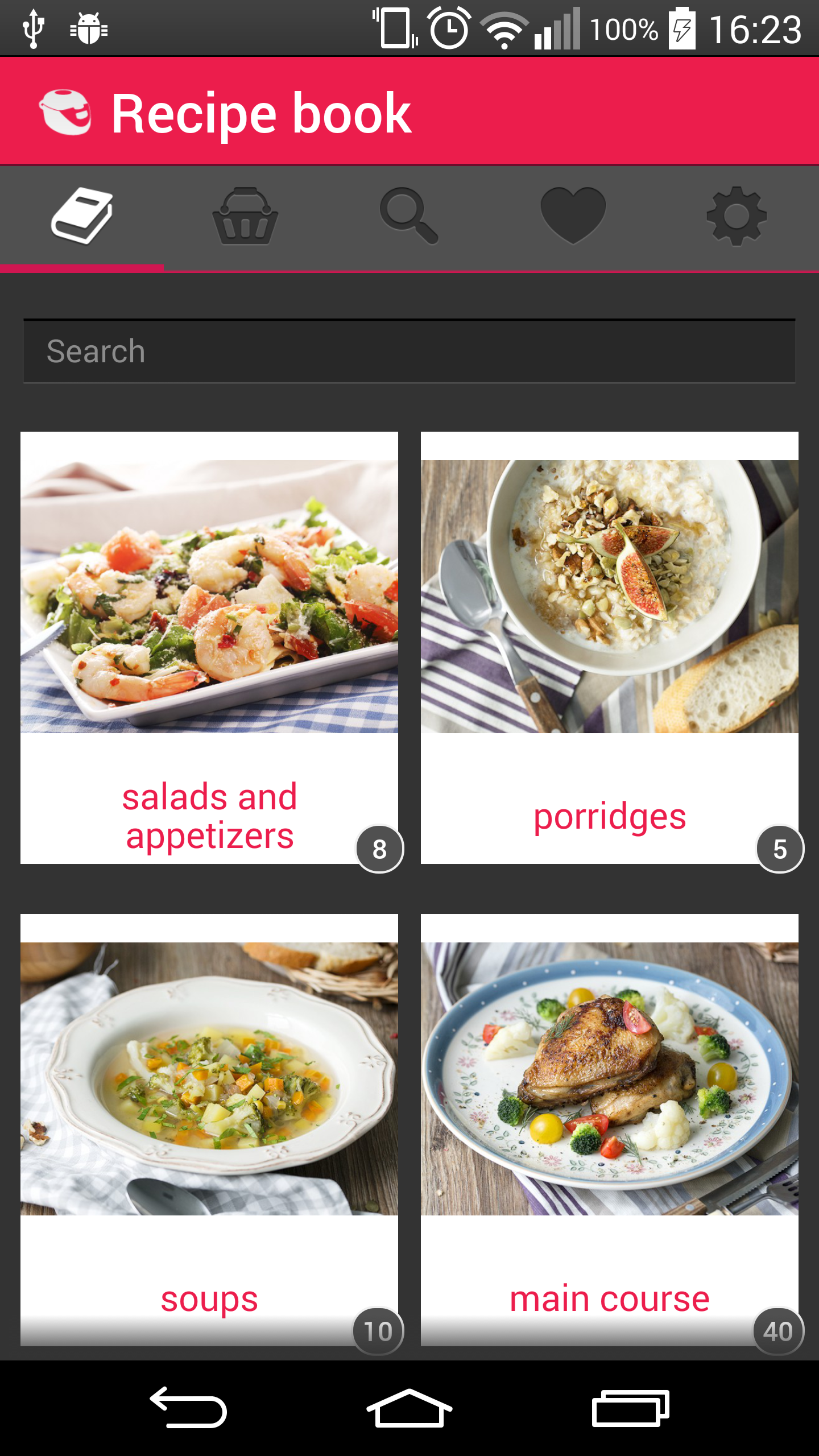 Android application Cook with REDMOND screenshort