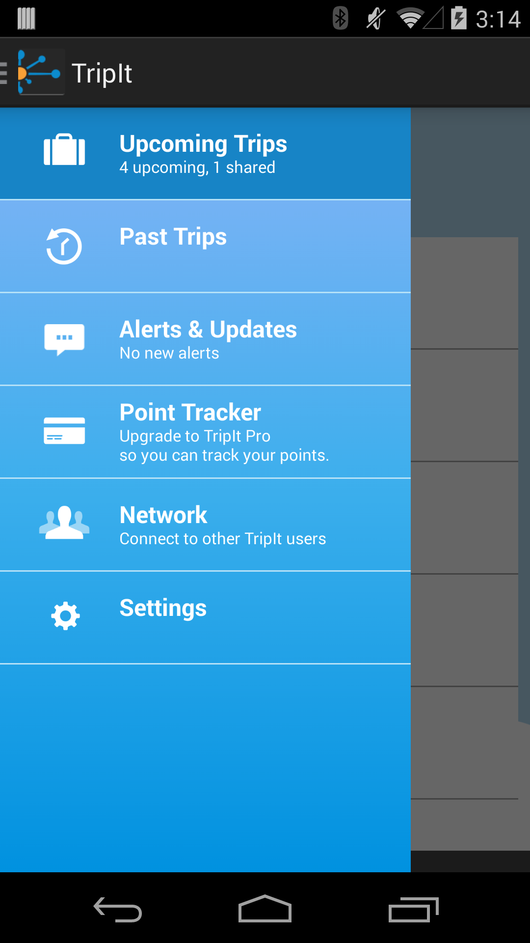 Android application TripIt: Trip Planner (No Ads) screenshort
