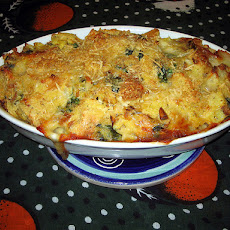 Savory Spinach and Artichoke Bread Pudding