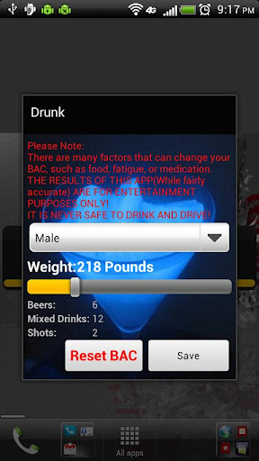 Drunk Widget