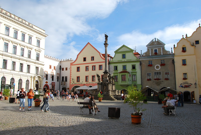 庫倫洛夫的市鎮廣場。