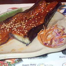 Miso-Garlic Broiled Eggplant