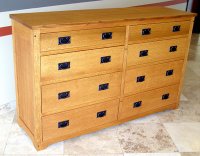 Mission Style 8 Drawer