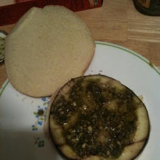 Pesto & Havarti Grilled Eggplant Burgers