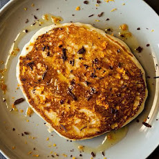 Olive Oil Pancakes with Dark Chocolate and Sea Salt