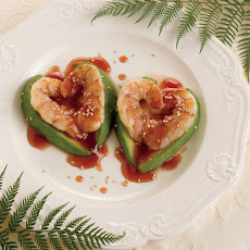 Sesame Shrimp Hearts With Passion Sauce