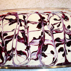 Blueberry Swirl Cheesecake