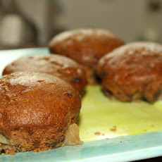 Vegan Apple-Bottomed Gingerbread Muffins
